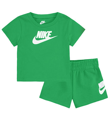 Nike Shortssæt - T-shirt/Shorts - Stadium Green Nike Shortssæt - T-shirt/Shorts - Stadium Green