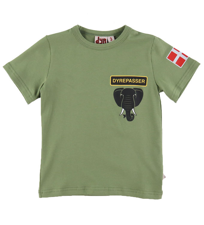 DYR-Cph Dyrepasser T-shirt - Sage Elefant