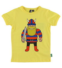 Danefæ T-Shirt - Danerainbow - Bright Yellow Erik Din Ven Danefæ T-Shirt - Danerainbow - Bright Yellow Erik Din Ven