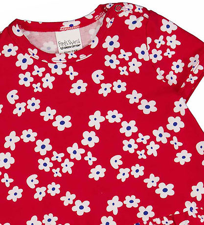 Freds World Kjole - Gladly - Salsa/White/Surf Freds World Kjole - Gladly - Salsa/White/Surf