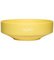 Design Letters Skål - Large - Favorite - Happy - Gul Design Letters Skål - Large - Favorite - Happy - Gul