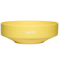 Design Letters Skål - Large - Favorite - Happy - Gul Design Letters Skål - Large - Favorite - Happy - Gul