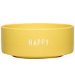 Design Letters Skål - Snack - Happy - Gul Design Letters Skål - Snack - Happy - Gul