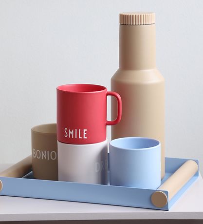 Design Letters Krus - Favourite - Smile - Rød