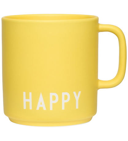 Design Letters Krus - Favourite - Happy - Gul