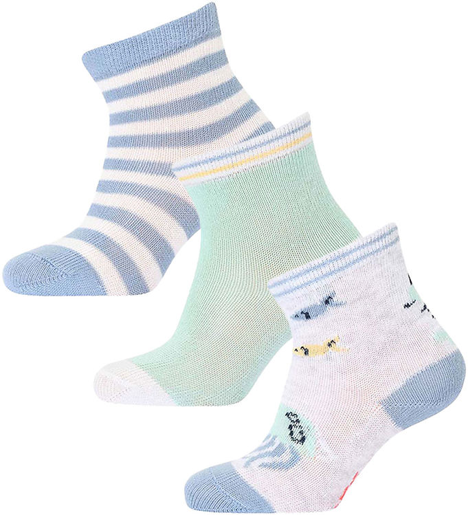 Melton Strømper - 3-Pak - Multi Colors