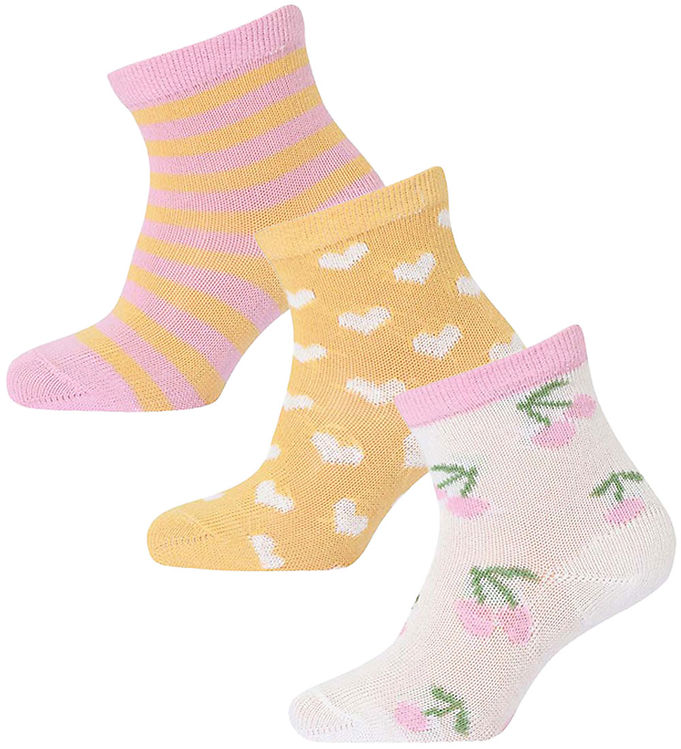 Melton Strømper - 3-Pak - Multi Colors