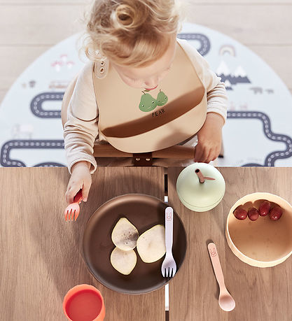 OYOY Kop m. Sugerør - Æble - Silikone - Green