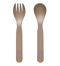 OYOY Børnebestik - 2 Dele - Pullo - Taupe OYOY Børnebestik - 2 Dele - Pullo - Taupe