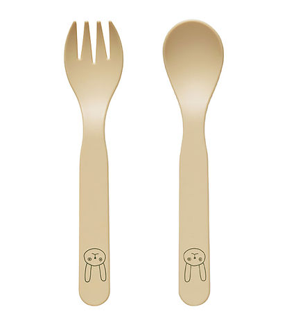 OYOY Børnebestik - 2 Dele - Pullo - Vanilla OYOY Børnebestik - 2 Dele - Pullo - Vanilla