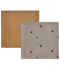 OYOY Stofbleer - 70x70cm - Tukan - 2-pak - Clay/Caramel
