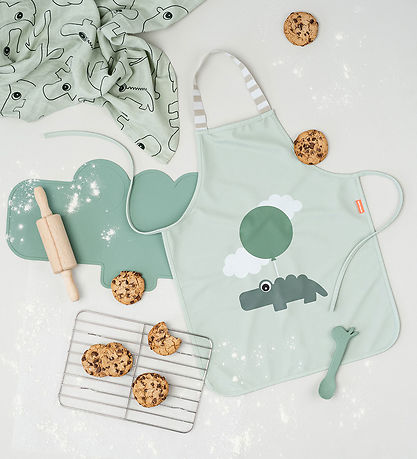 Done By Deer Forklæde - PU - Happy Clouds - Grøn Done By Deer Forklæde - PU - Happy Clouds - Grøn