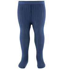 MP Strømpebukser - Rib - True Blue MP Strømpebukser - Rib - True Blue