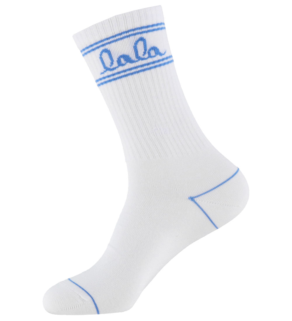 Lala Berlin Socken - Amaya - Weiß m. Blau - Lala Berlin - 40/42 - Socken