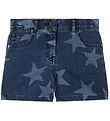 Stella McCartney Kids Denimshorts - Blå/Hvid m. Stjerner Stella McCartney Kids Denimshorts - Blå/Hvid m. Stjerner