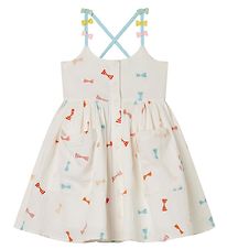 Stella McCartney Kids Kjole - Hvid m. Sløjfer Stella McCartney Kids Kjole - Hvid m. Sløjfer