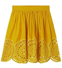 Stella McCartney Kids Nederdel - Gul m. Hulmønster Stella McCartney Kids Nederdel - Gul m. Hulmønster