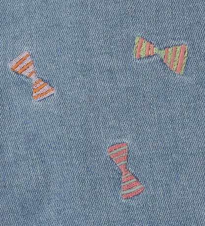 Stella McCartney Kids Denimshorts - Celeste m. Sløjfer