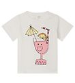Stella McCartney Kids T-shirt - Hvid m. Drink Stella McCartney Kids T-shirt - Hvid m. Drink