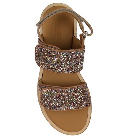 Angulus Sandaler - Tan/Multi Glitter Angulus Sandaler - Tan/Multi Glitter