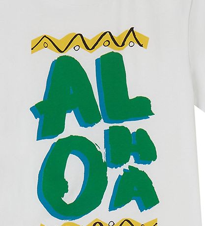 Stella McCartney Kids T-shirt - Hvid/Grøn m. Print