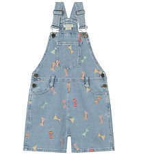 Stella McCartney Kids Smækbukser - Denim - Celeste m. Sløjfer Stella McCartney Kids Smækbukser - Denim - Celeste m. Sløjfer