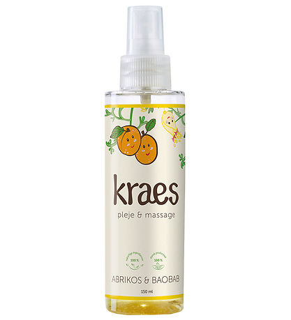 Kraes Pleje & Massageolie - Abrikos & Baobab - 150 ml Kraes Pleje & Massageolie - Abrikos & Baobab - 150 ml