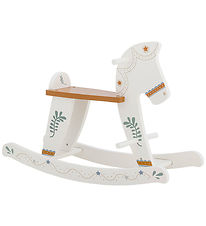 Bloomingville Mini Gyngehest - Ruddy - Hvid Bloomingville Mini Gyngehest - Ruddy - Hvid