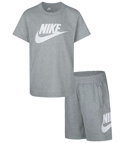 Nike Shortssæt - Shorts/T-shirt - Dark Grey Heather Nike Shortssæt - Shorts/T-shirt - Dark Grey Heather