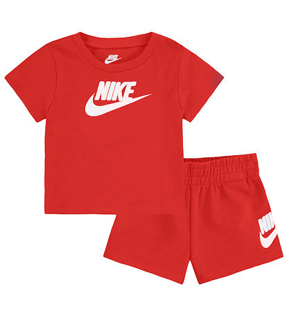 Nike Shortssæt - T-shirt/Shorts - University Red Nike Shortssæt - T-shirt/Shorts - University Red