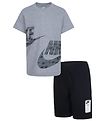 Nike Shortssæt - Shorts/T-shirt - Sort/Grå Nike Shortssæt - Shorts/T-shirt - Sort/Grå