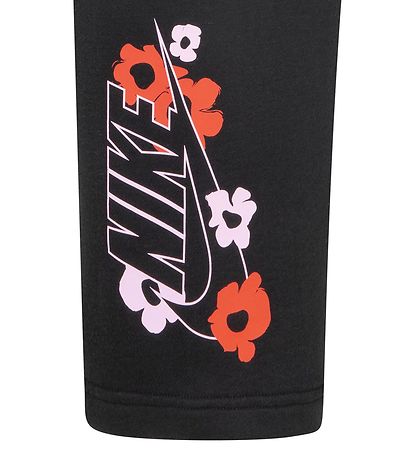 Nike Sweatpants - Sort m. Blomster Nike Sweatpants - Sort m. Blomster