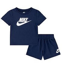 Nike Shortssæt - Shorts/T-shirt - Midnight Navy Nike Shortssæt - Shorts/T-shirt - Midnight Navy