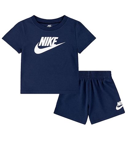 Nike Shortssæt - Shorts/T-shirt - Midnight Navy Nike Shortssæt - Shorts/T-shirt - Midnight Navy