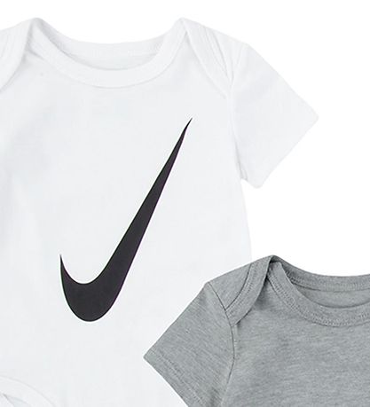 Nike Bodyer k/æ - Swoosh - 3-pak - Hvid/Grå/Sort Nike Bodyer k/æ - Swoosh - 3-pak - Hvid/Grå/Sort