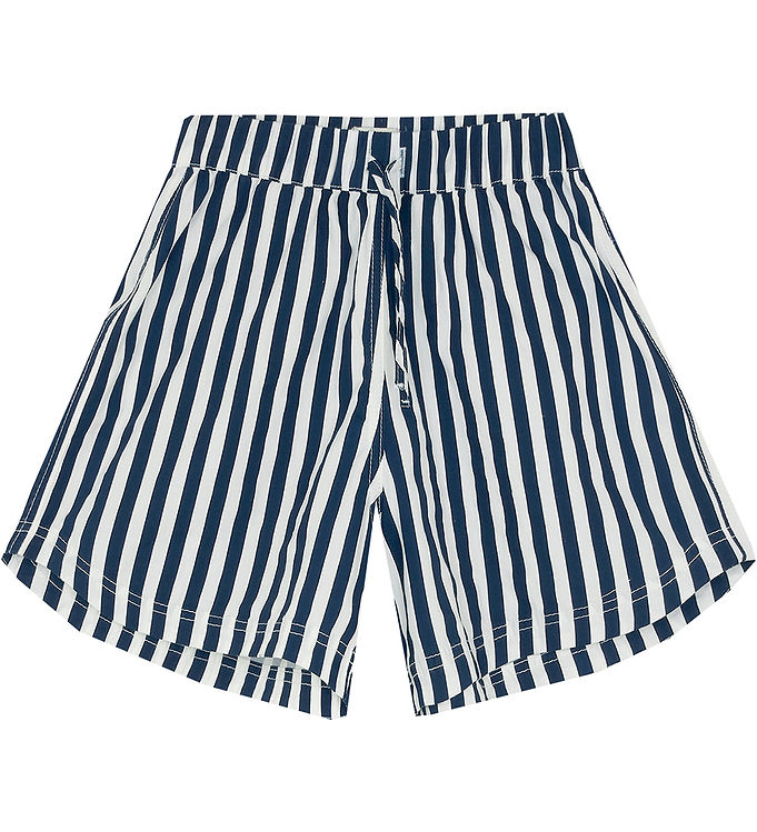 Mads Nørgaard White Alyssum/saragasso Sea Sacky Shorts Pio - Str. 10y 140cm