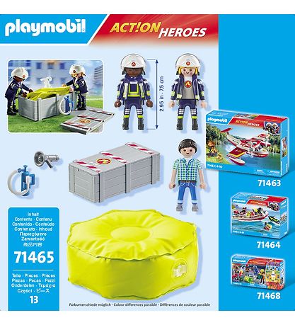 Playmobil Action Heroes - Brandmand med Luf... - 71465 - 13 Dele