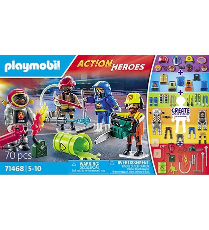 Playmobil Action Heroes - My Figures: Brand... - 71468 - 70 Dele