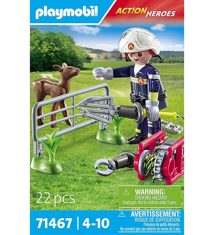 Playmobil Action Heroes - Brandmændenes Dyr... - 71467 - 22 Dele