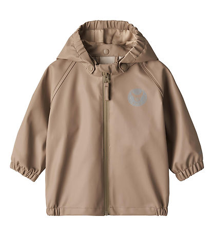 Wheat Regnjakke - Charlie - Beige Stone Wheat Regnjakke - Charlie - Beige Stone