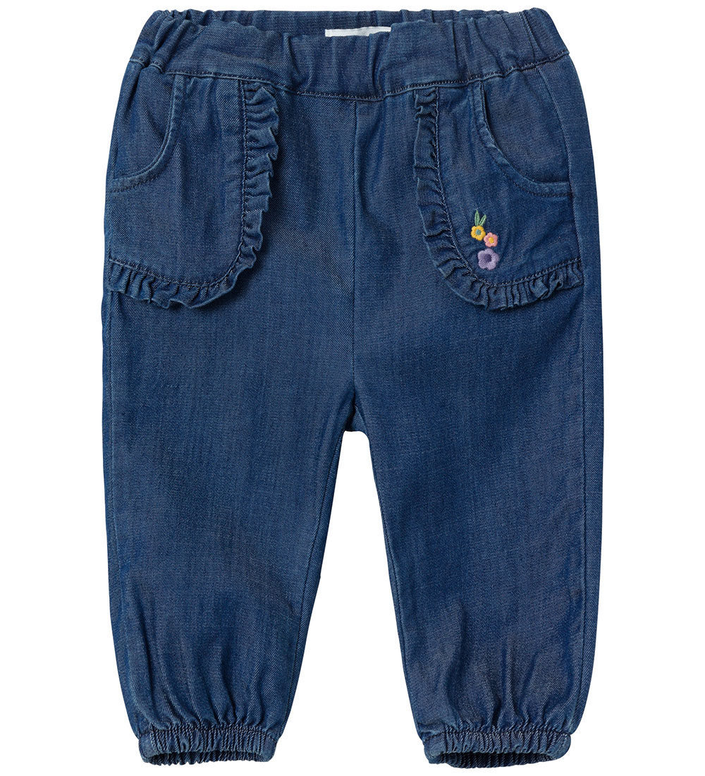 Dark Blue Denim Bella Baggy Denim Jeans str. 50