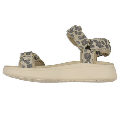 Woden Sandaler - Line Suede - Leopard