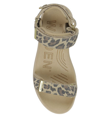 Woden Sandaler - Line Suede - Leopard