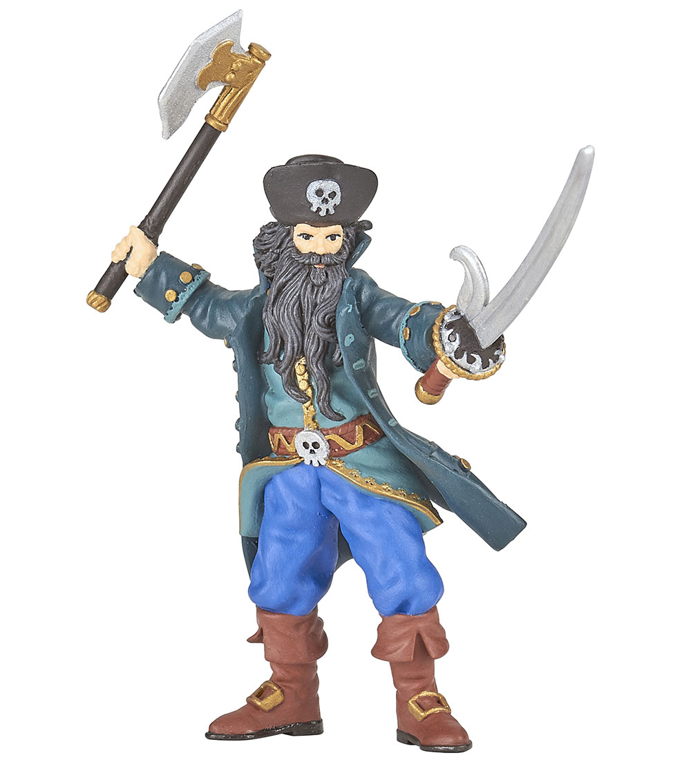 Papo Blackbeard-Pirat - H: 10,5 cm - Papo - One Size - Spielzeugfiguren