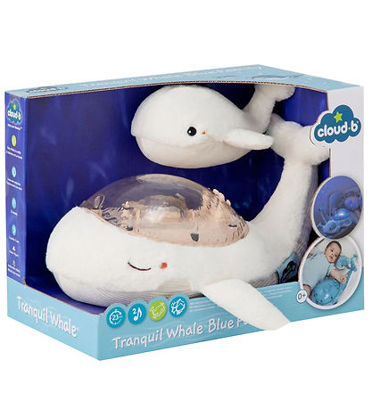 Cloud-B Natlampe m. Lyd - Tranquil Whale m. Unge - 30x28x13 cm - Cloud-B Natlampe m. Lyd - Tranquil Whale m. Unge - 30x28x13 cm -