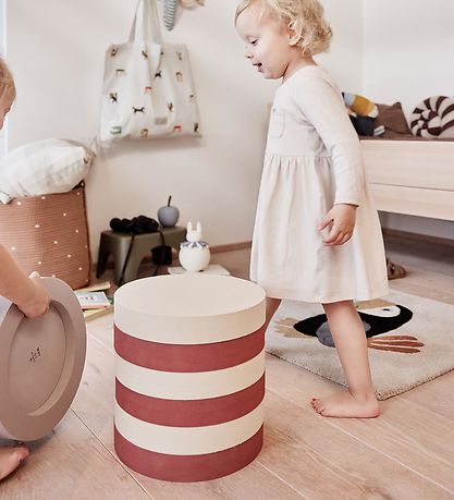 OYOY Opbevaringskurve - 2-pak - Cotton Rope - Dot - 25x28/30x38 