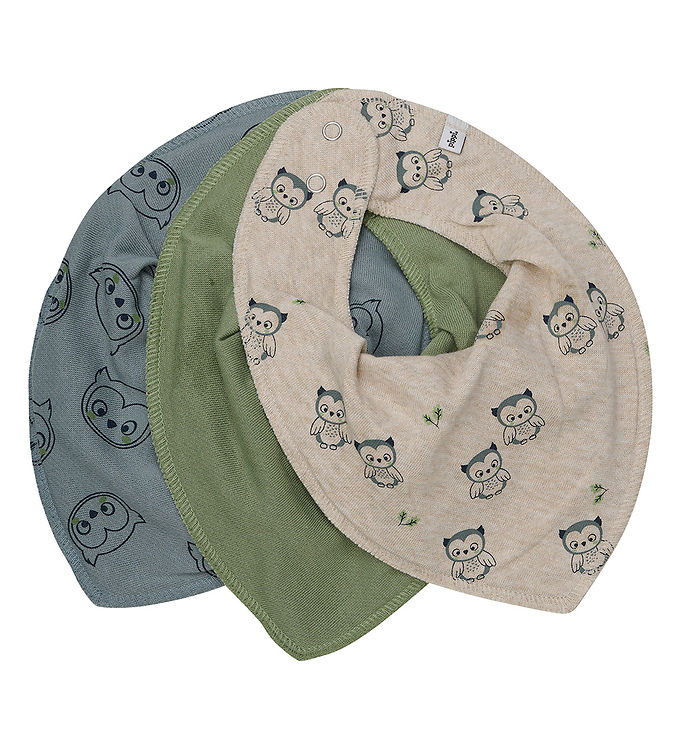 Pippi Baby Savlesmække - 3-pak - Lead