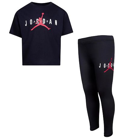 Jordan Sæt - T-shirt/Leggings - Sustainable - Sort Jordan Sæt - T-shirt/Leggings - Sustainable - Sort
