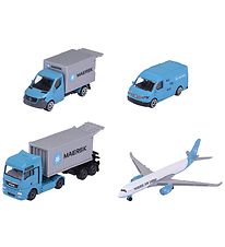 Majorette Legetøj - 4 Dele - Mærsk Logistik Majorette Legetøj - 4 Dele - Mærsk Logistik