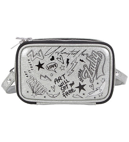 Zadig & Voltaire Skuldertaske/Bæltetaske - Klea - Sølvglimmer m.